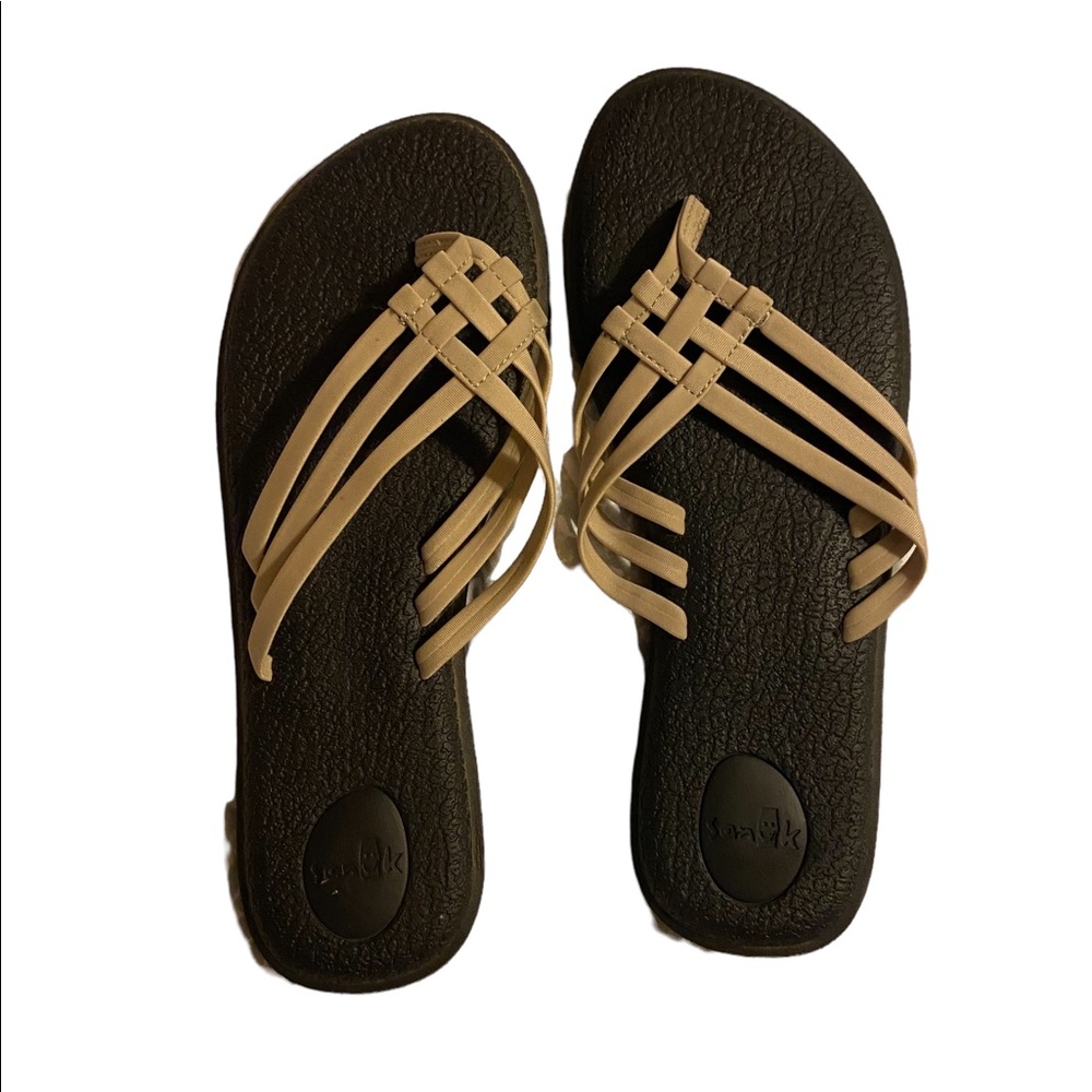 Sanuk Yoga Woven Strap Flop Flip Sandals